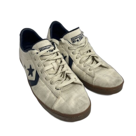 Converse One Star Uno All Star Cream Blue Gum Soles Shoe Sneaker Men's Size 10 - Picture 1 of 5